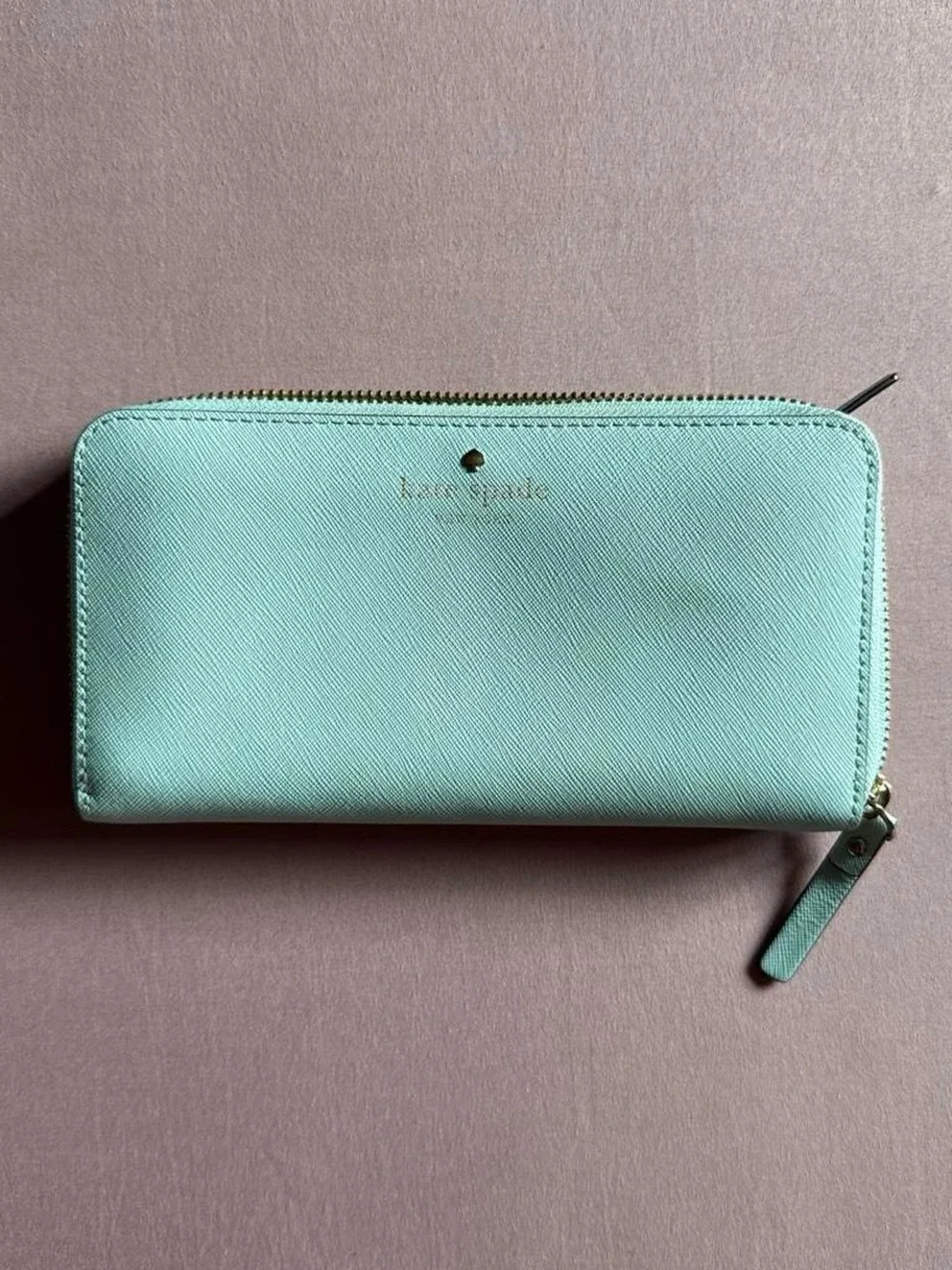 Kate Spade Blue Zip Around Wallet